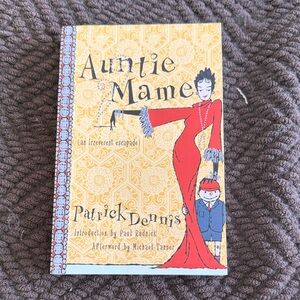 Auntie Mame Book by Patrick Dennis - Yellow and Red Cover